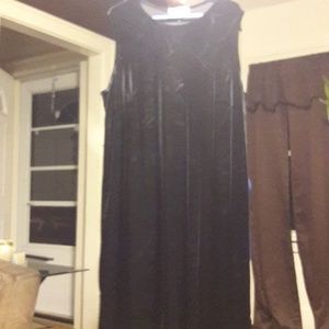 Knee length black dress